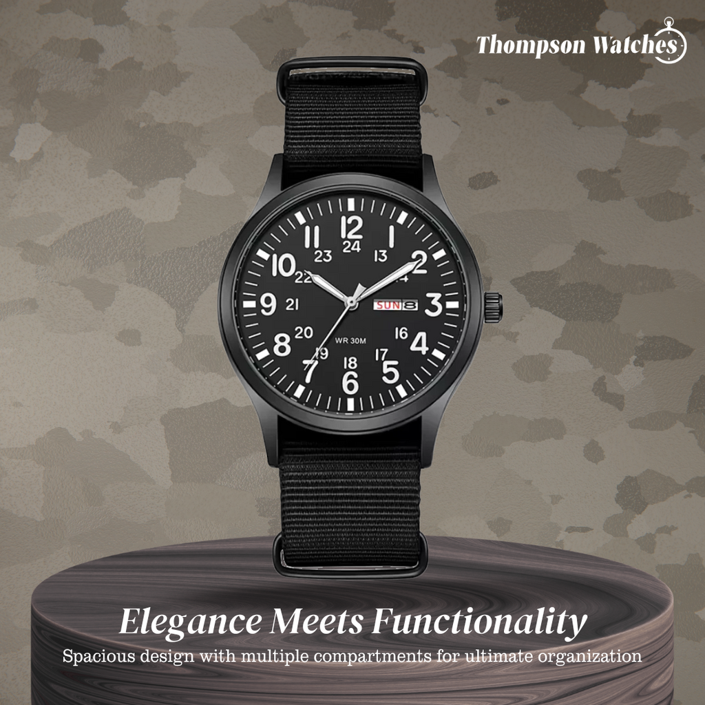 Thomas | Minimalist Field Watch with Functional Strap | 42mm