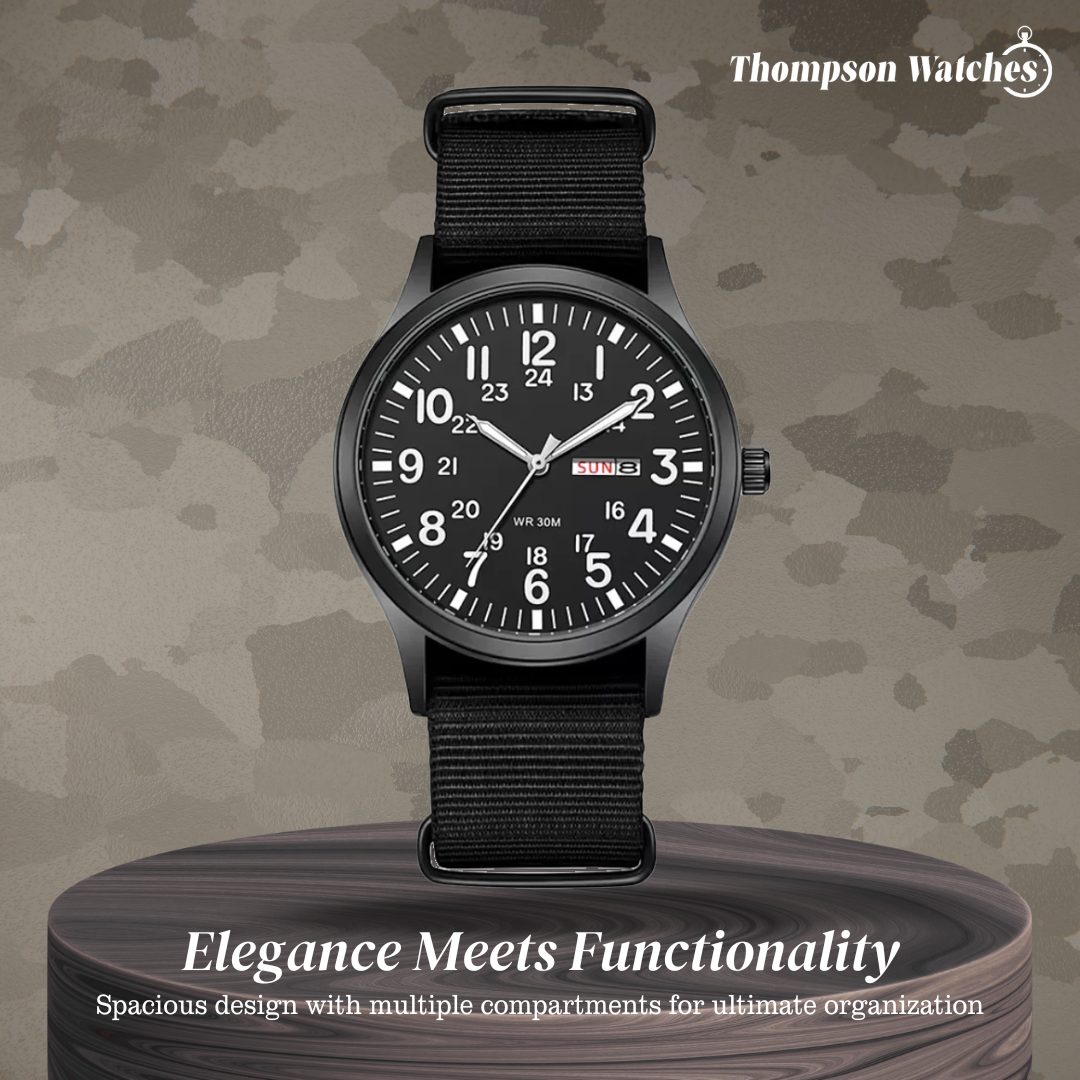 Thomas | Minimalist Field Watch with Functional Strap | 42mm
