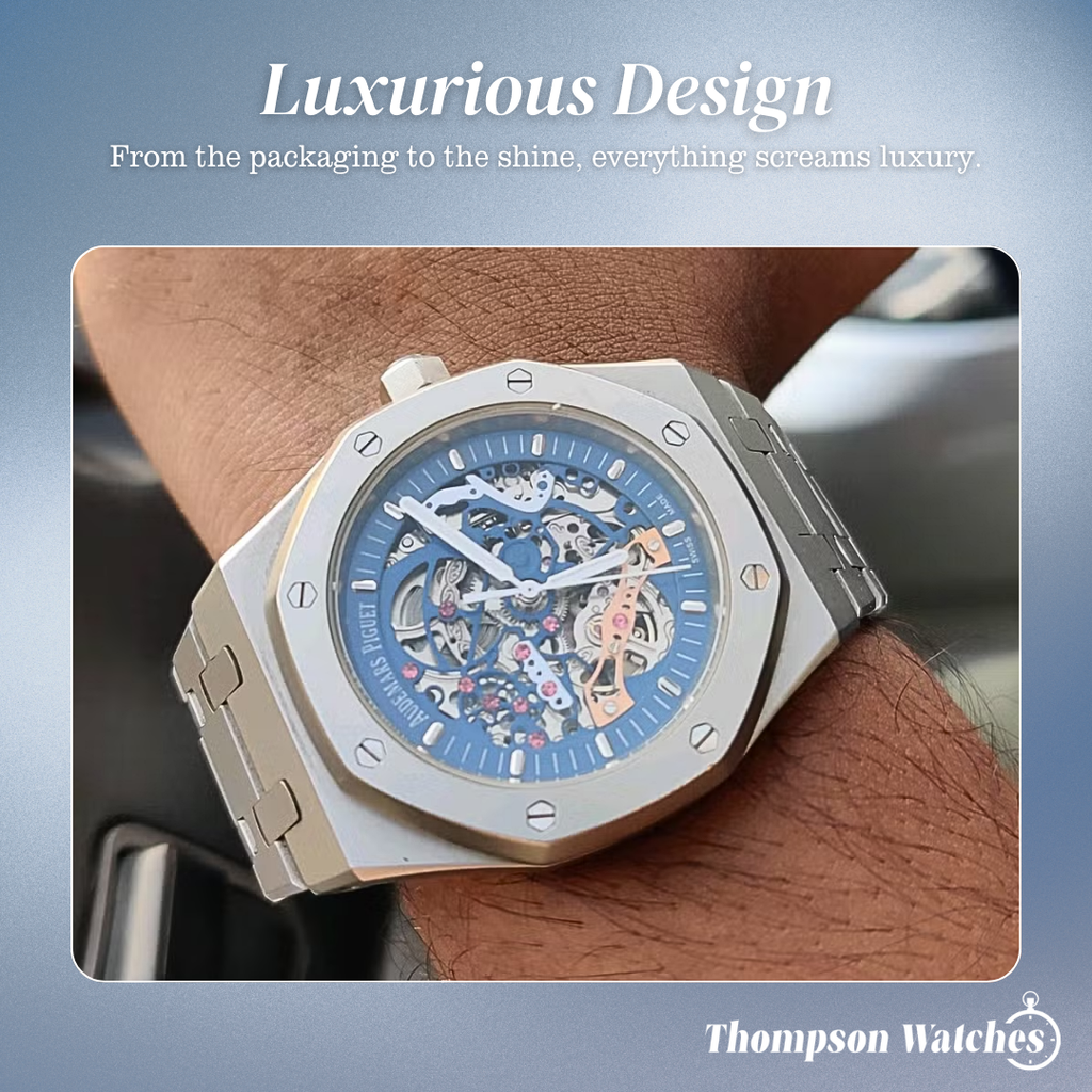 Zayden | Sporty Modern Eye-Catching Skeleton Watch | 52mm