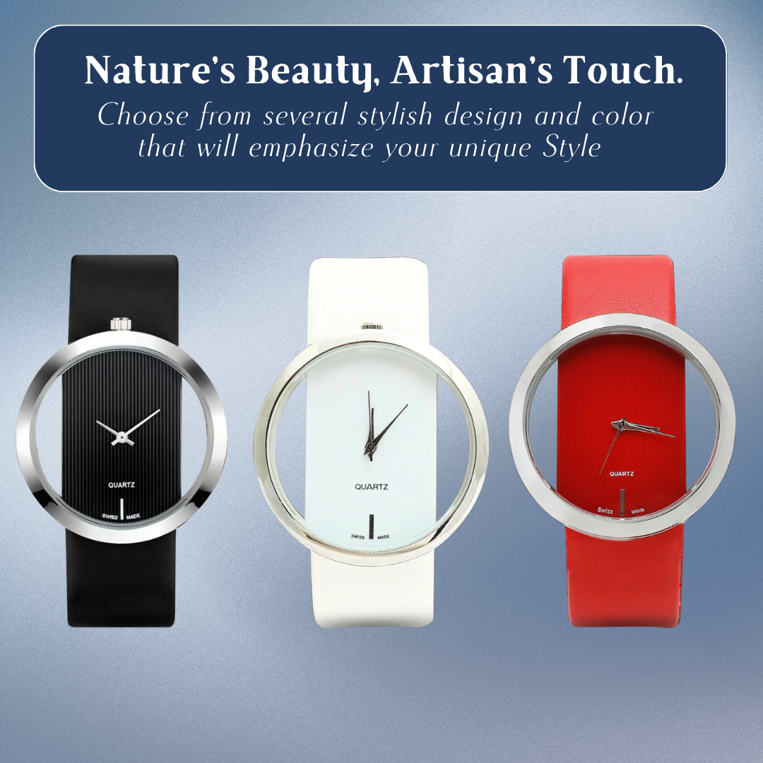 Kelly | Transparent Dial Quartz Watch| 40 mm