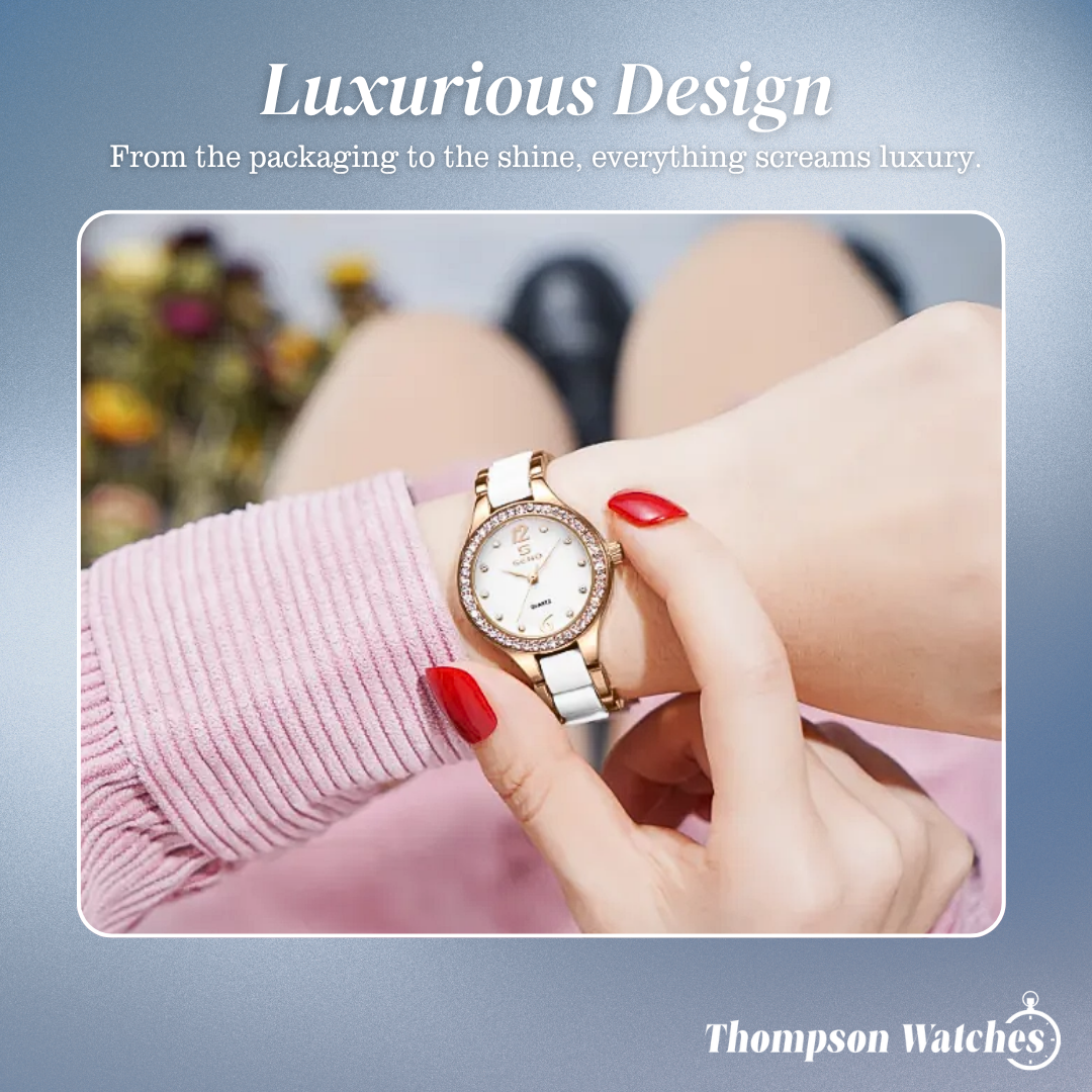 Canary | Stylish and Sparkling Accents Women’s Watch | 28mm