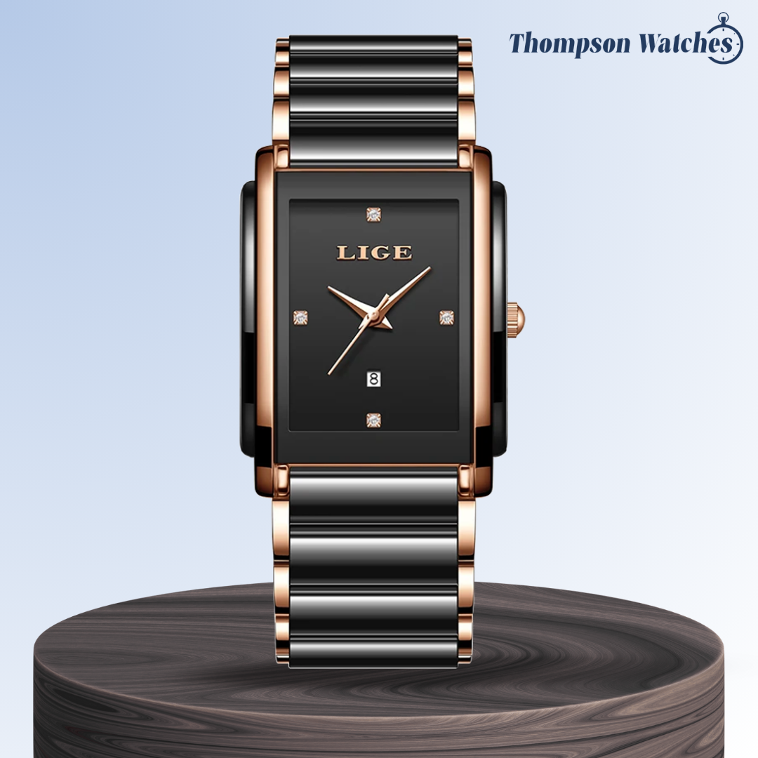 Claudine | Sleek Minimalist Women’s Square Watch| 34 mm