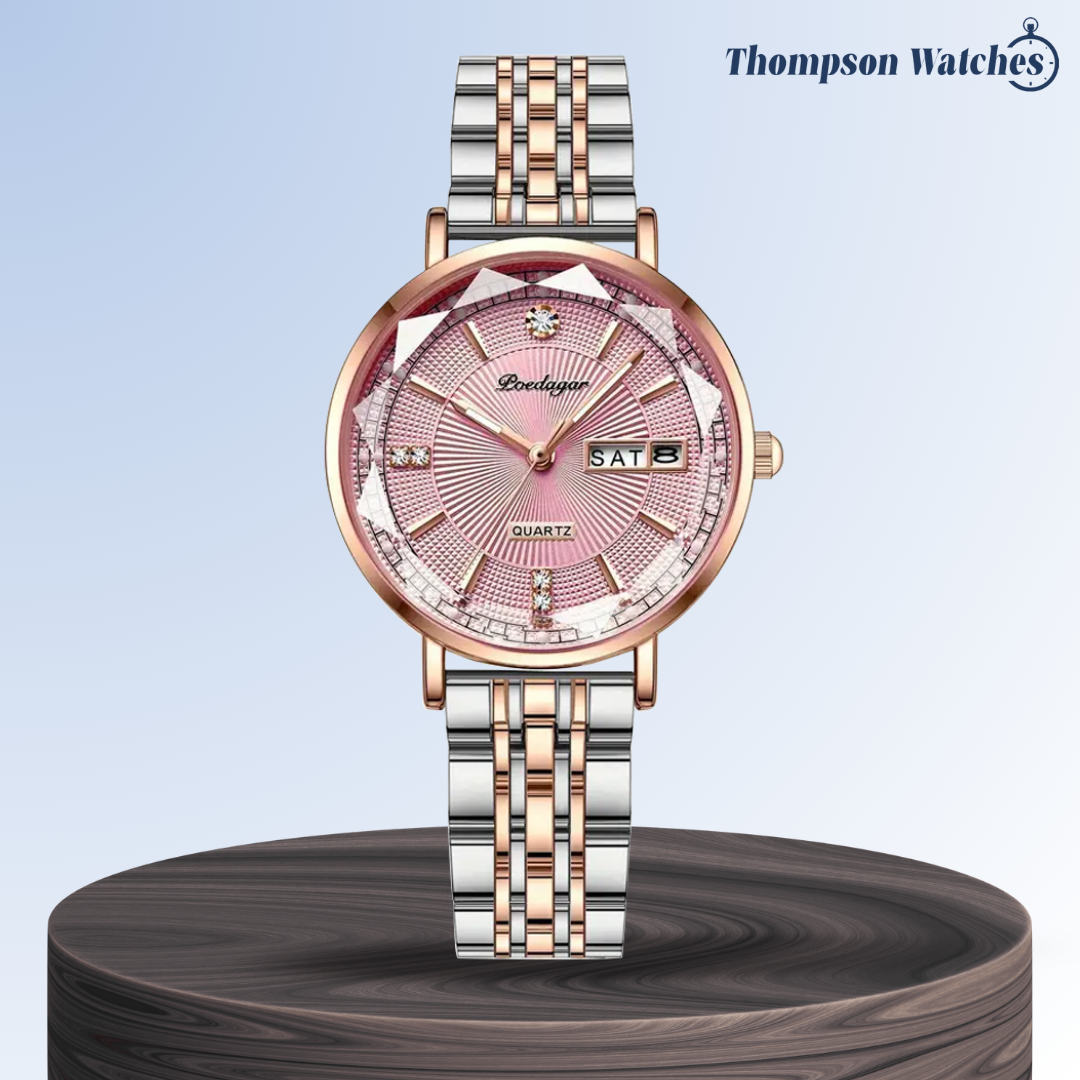 Patricia | Luxury Two-Tone Crystal Watch | 32mm