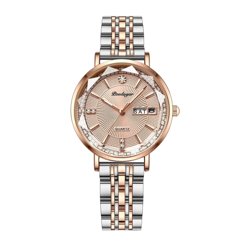 Patricia | Luxury Two-Tone Crystal Watch | 32mm