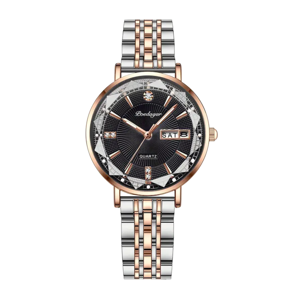 Patricia | Luxury Two-Tone Crystal Watch | 32mm