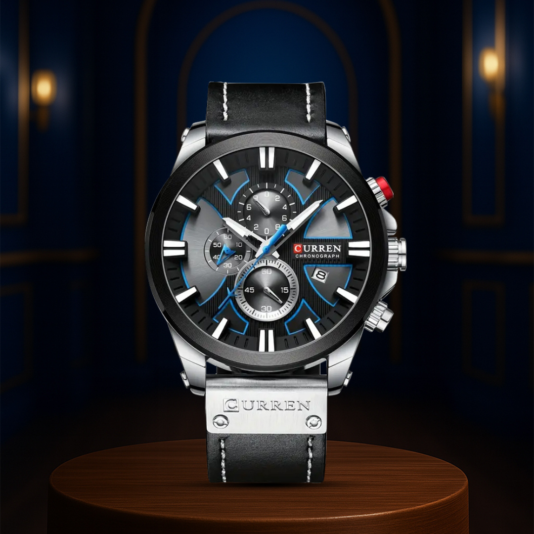 Easton | Men's Multifunction Glow-in-the-Dark Quartz Watch | 49mm