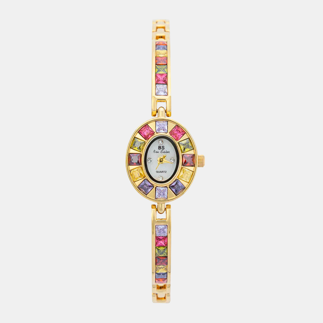 Seravina | Oval Gemstone Women’s Bracelet Watch| 28 mm