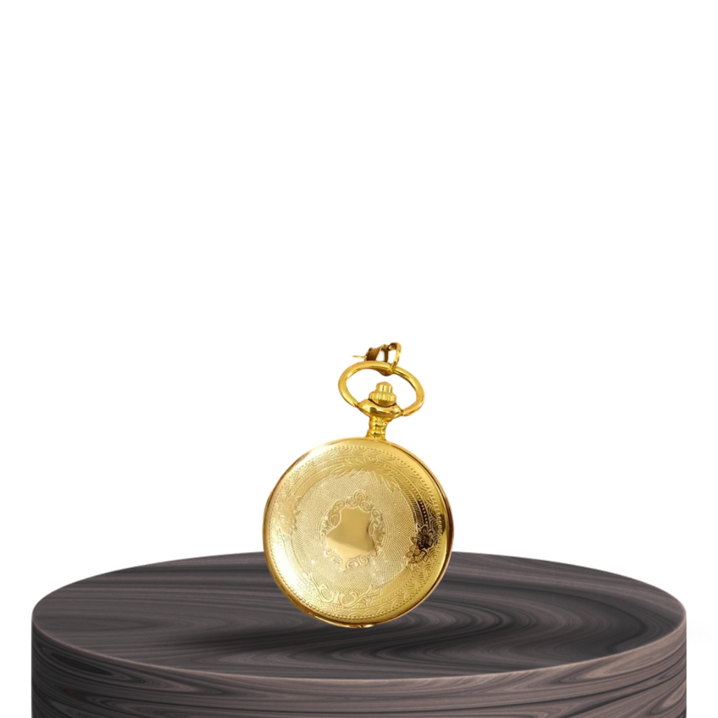 Glaze | Engraved Gold Pocket Watch | 45mm