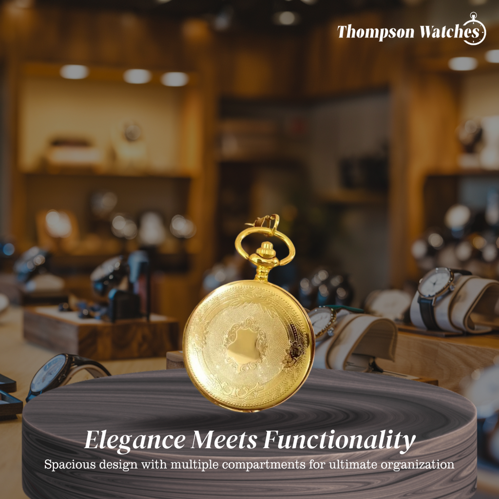 Glaze | Engraved Gold Pocket Watch | 45mm