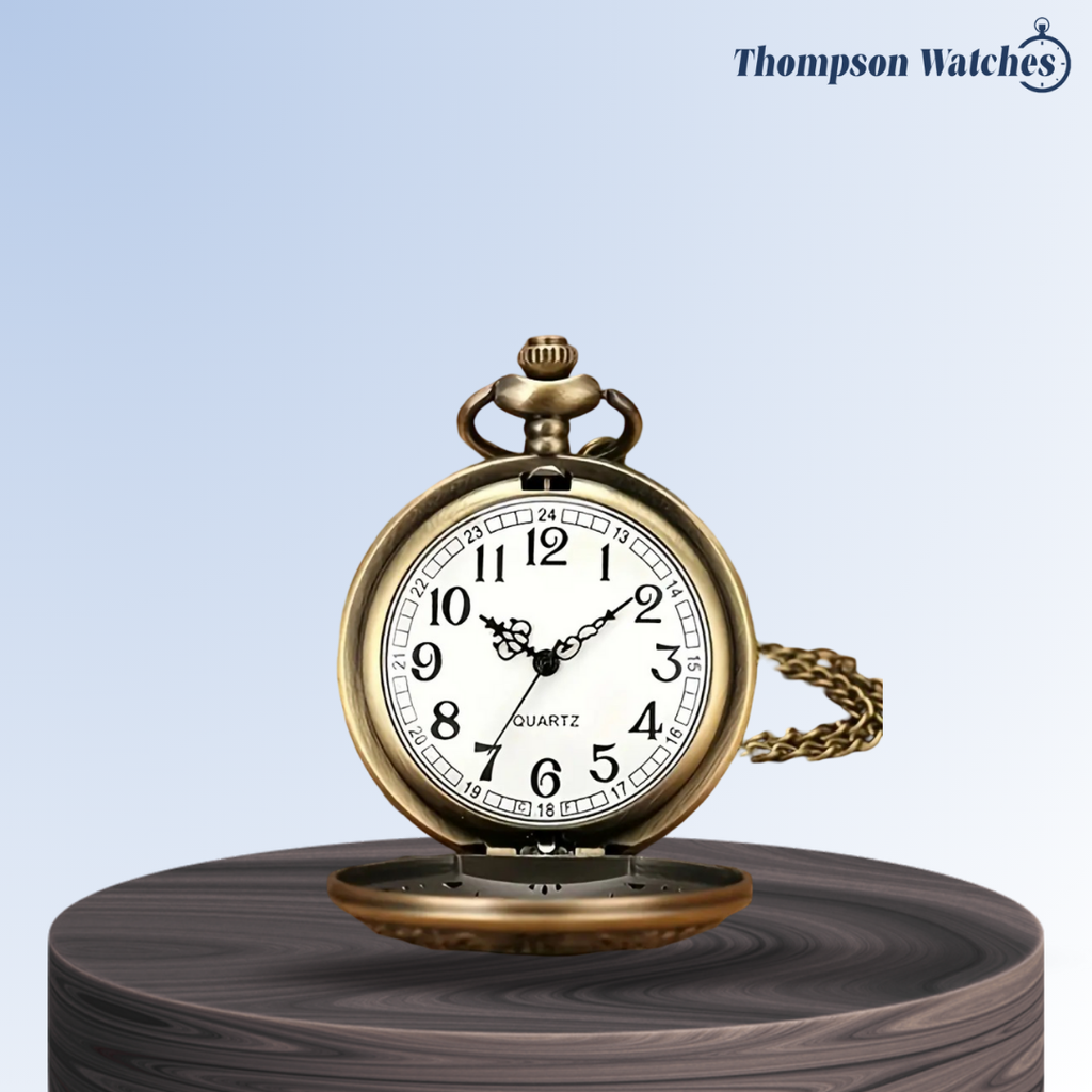 Saxton | Bronze Classic Numerals Pocket Watch | 45mm