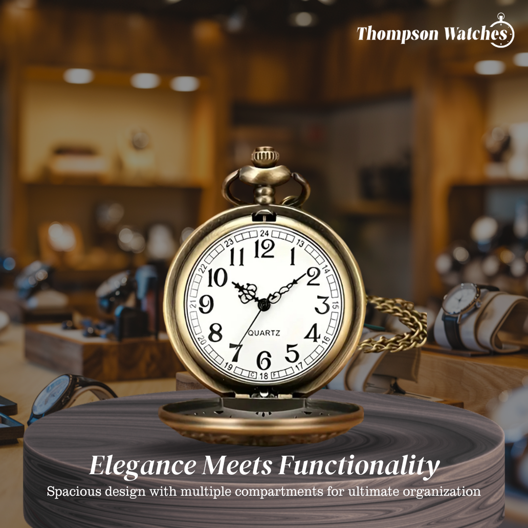 Saxton | Bronze Classic Numerals Pocket Watch | 45mm