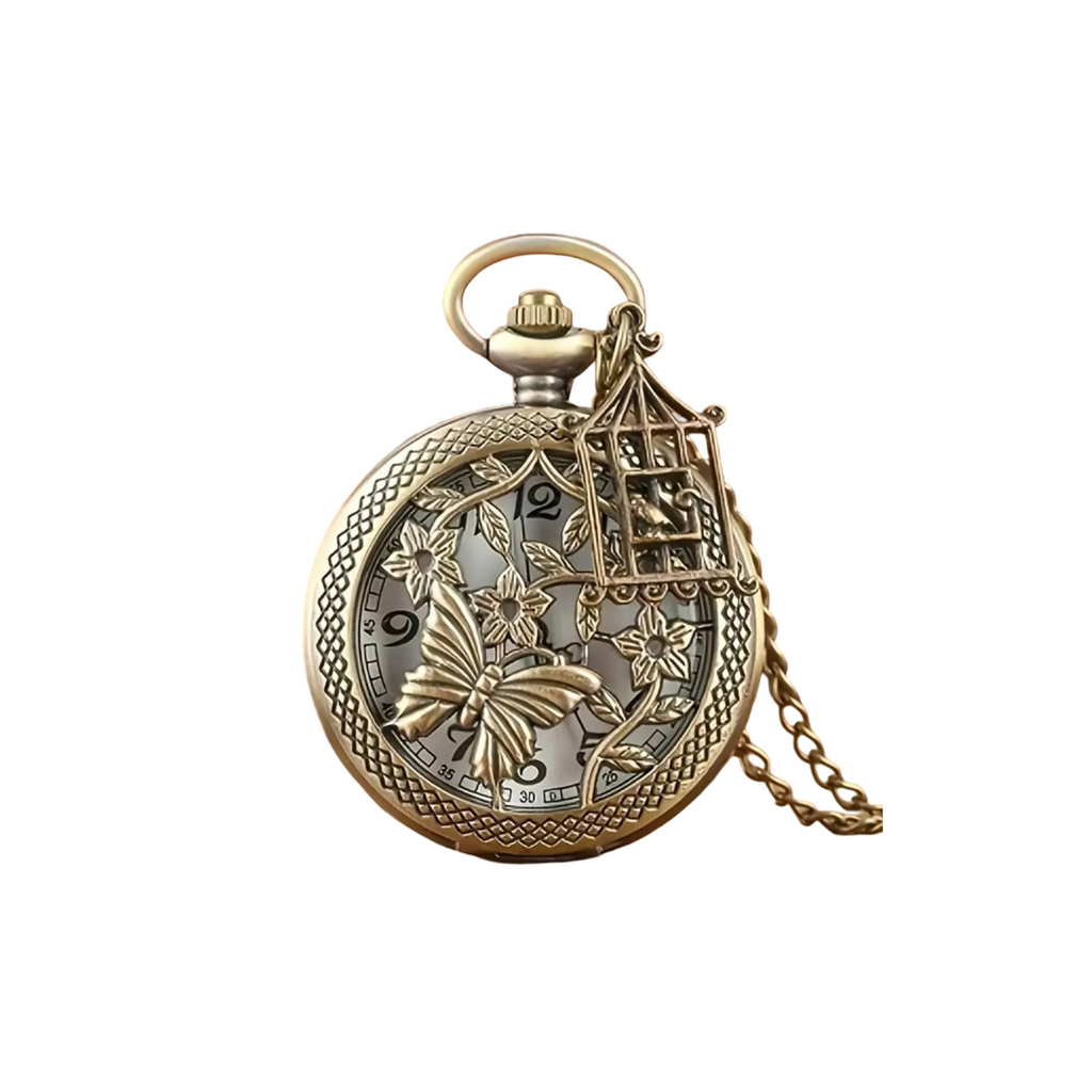 Molly | Butterfly & Birdcage Pocket Watch | 45mm