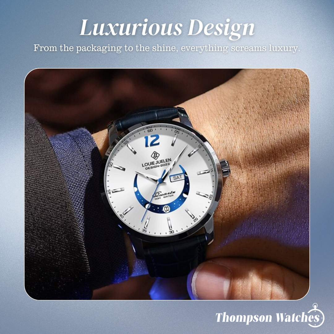 Sebastian | Classic Moon Phase Watch | 42mm