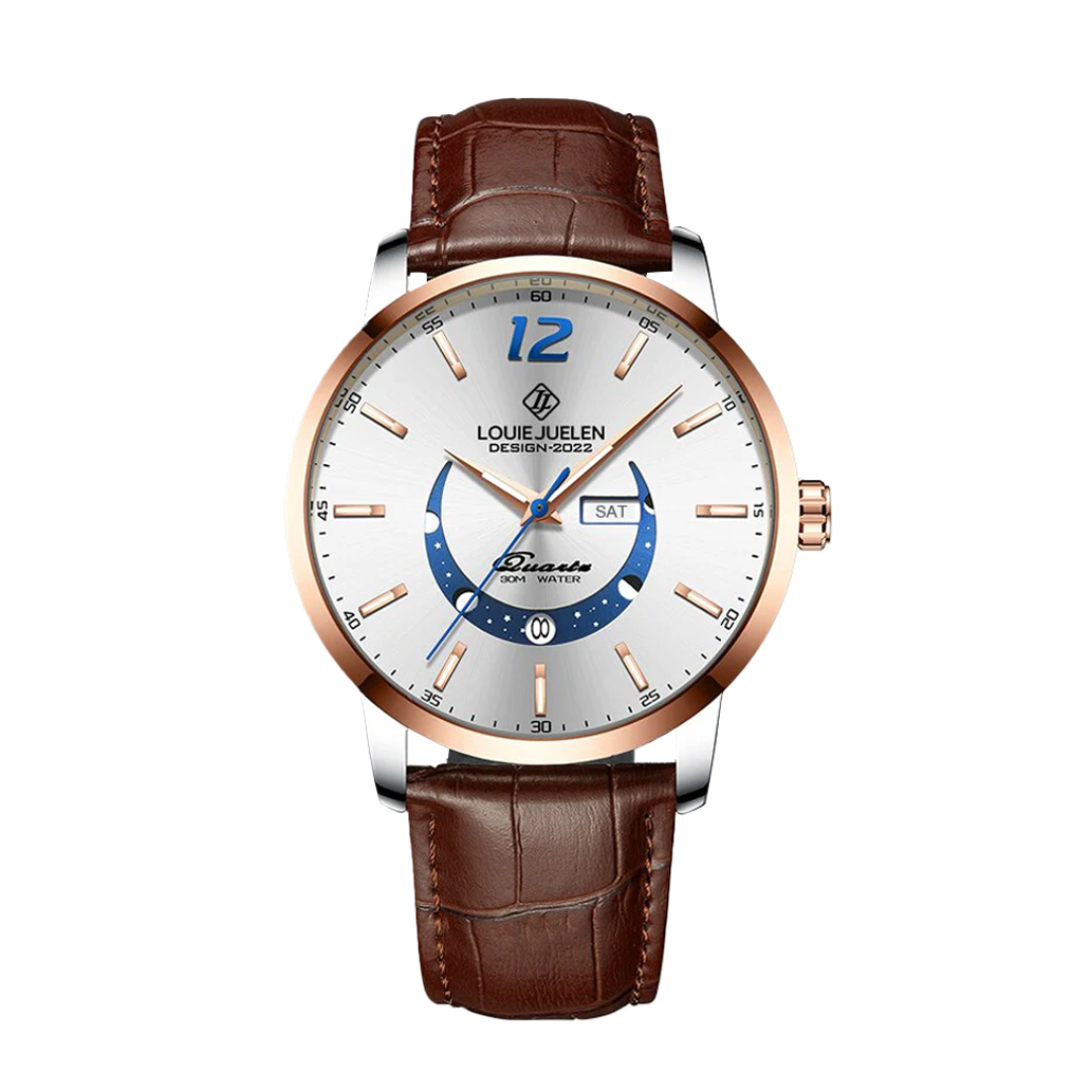 Sebastian | Classic Moon Phase Watch | 42mm