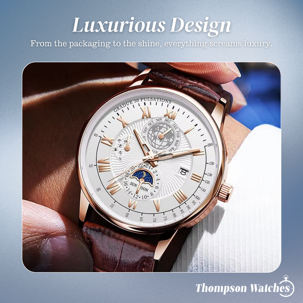 Julian | Global Voyager Moon Phase Watch | 40mm