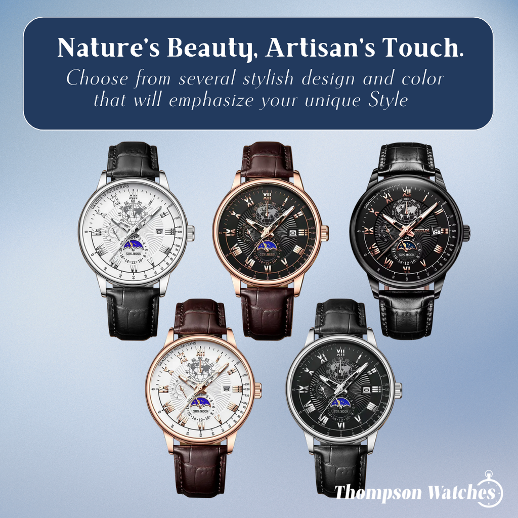 Julian | Global Voyager Moon Phase Watch | 40mm