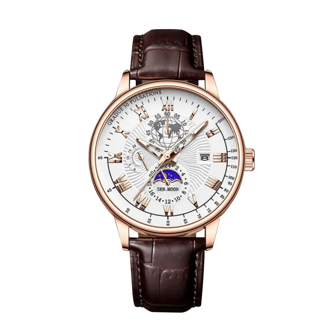 Julian | Global Voyager Moon Phase Watch | 40mm