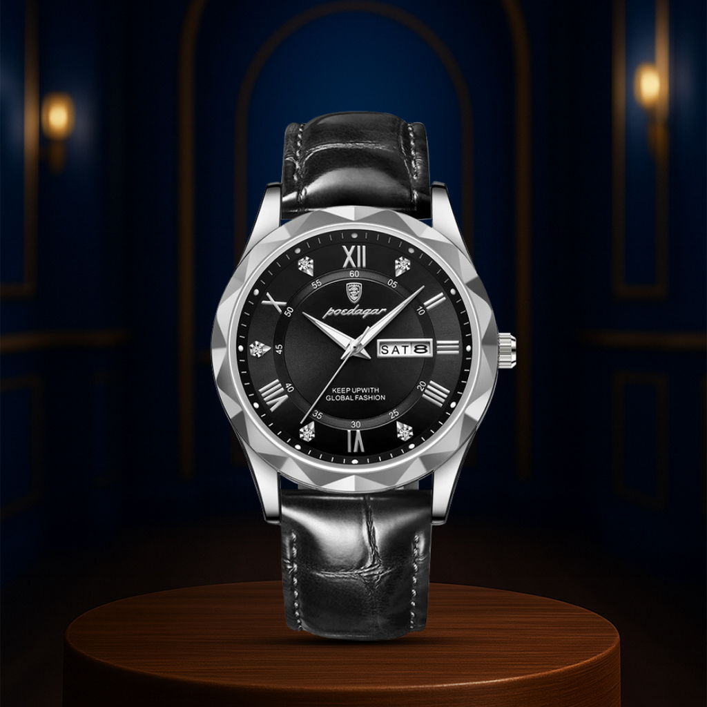 Levi | Men's Quartz Watch with Date and Day Display | 41mm