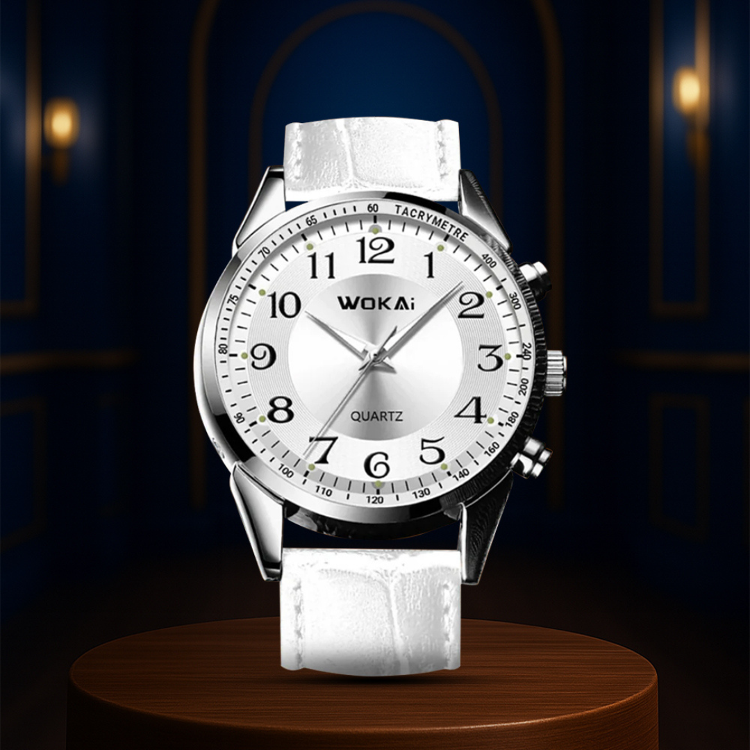 Jerick | Sleek Tachymeter Leather Watch | 40mm